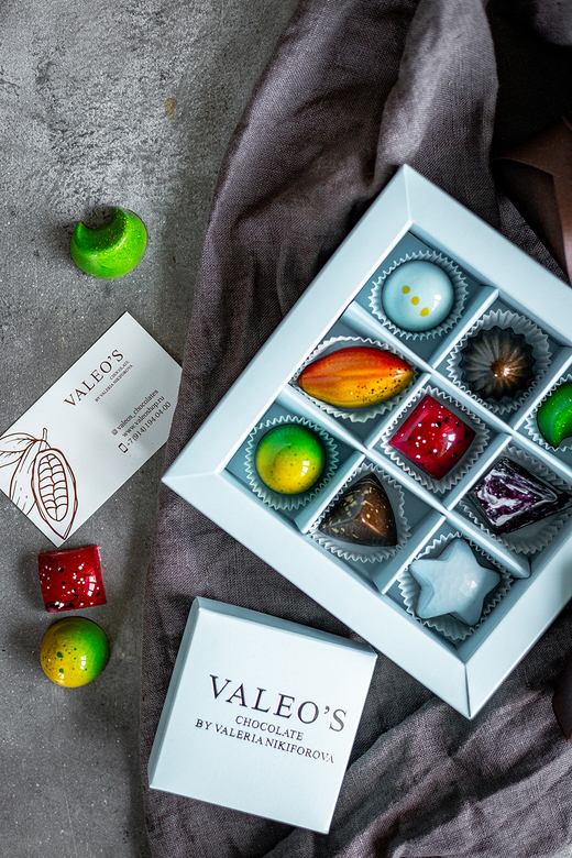 Подарочный набор из 9 конфет Valeo's