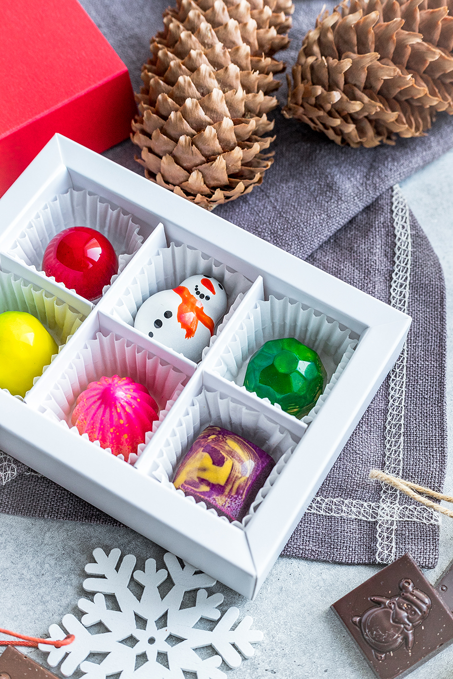 Новогодний презент 6 конфет