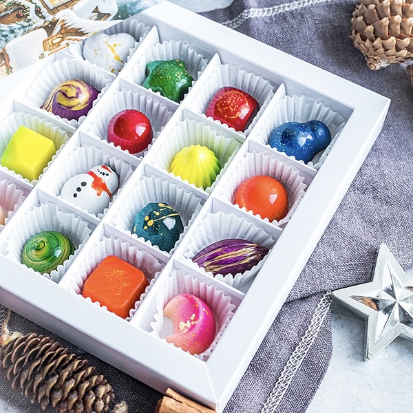 новогодний подарок из шоколада в Хабаровске – Зимняя сказка 16 конфет