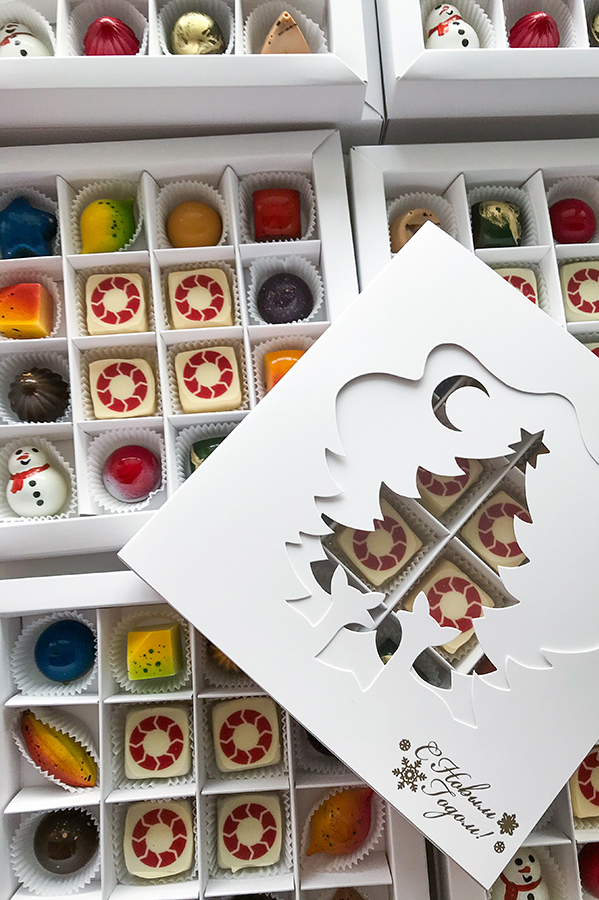 Первый снег - эксклюзивный шоколадный подарок клиентам на Новый год 2025