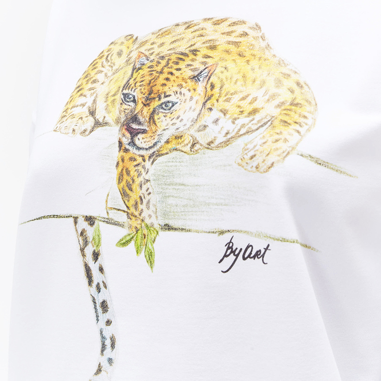 Свитшот с принтом Леопард