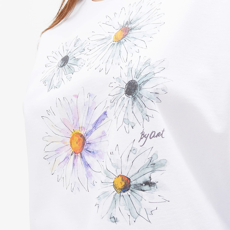 Свитшот с принтом Ромашки