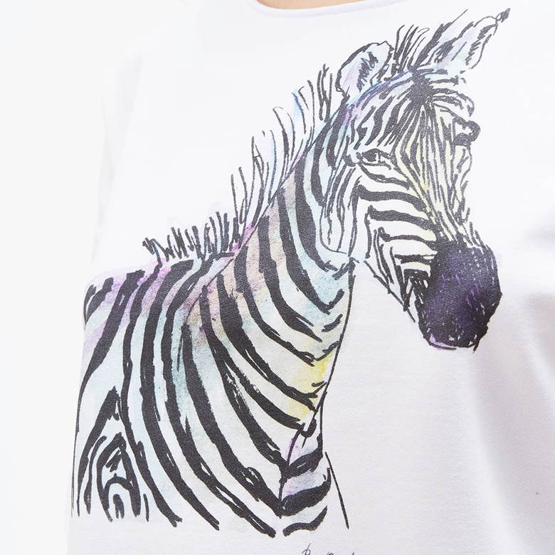 Свитшот с принтом Зебра