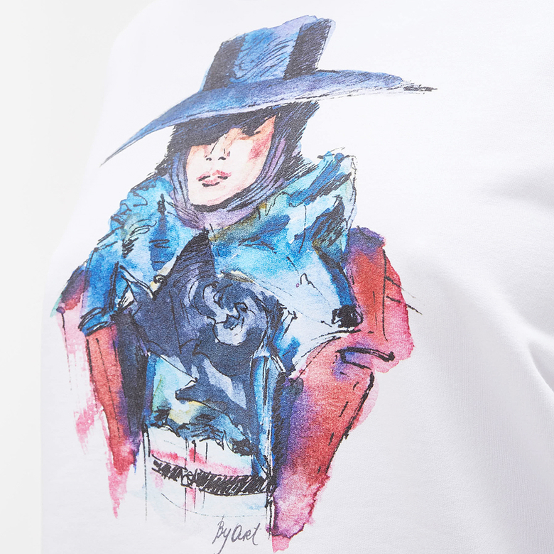 Свитшот с принтом Подиум