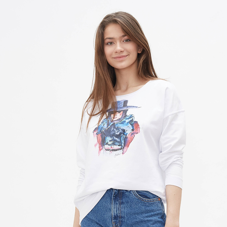 Свитшот с принтом Подиум