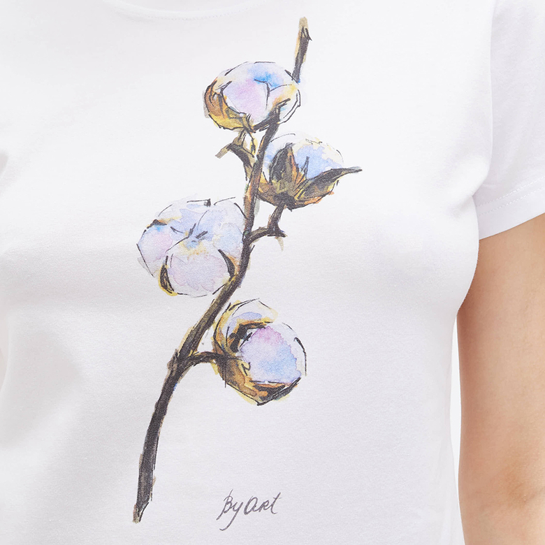 Футболка c принтом Хлопок