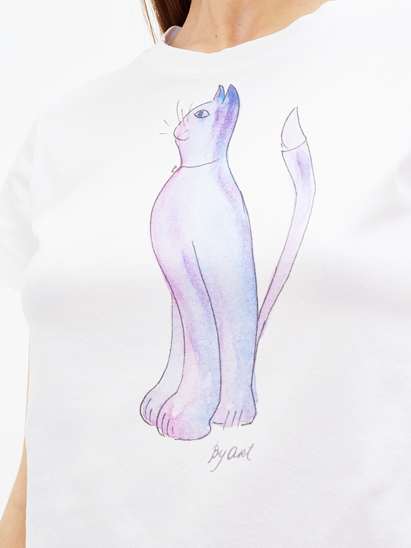 Футболка c принтом Кот