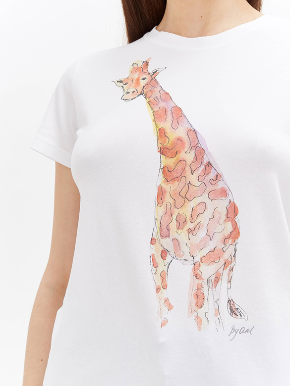 Футболка c принтом Жираф