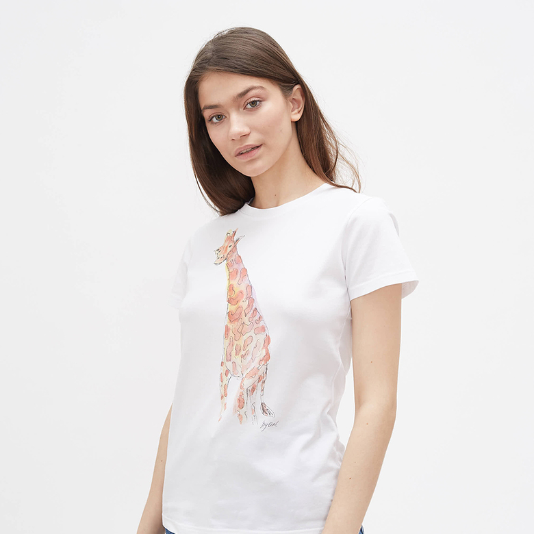 Футболка c принтом Жираф