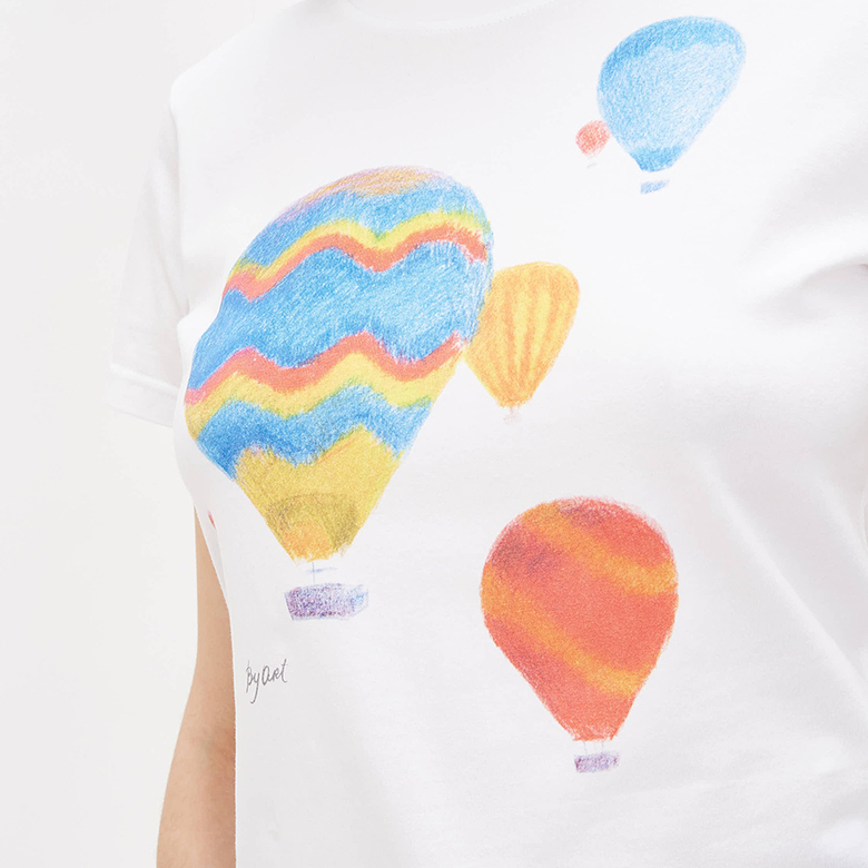 Футболка c принтом Воздушные шары