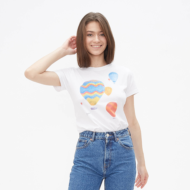 Футболка c принтом Воздушные шары