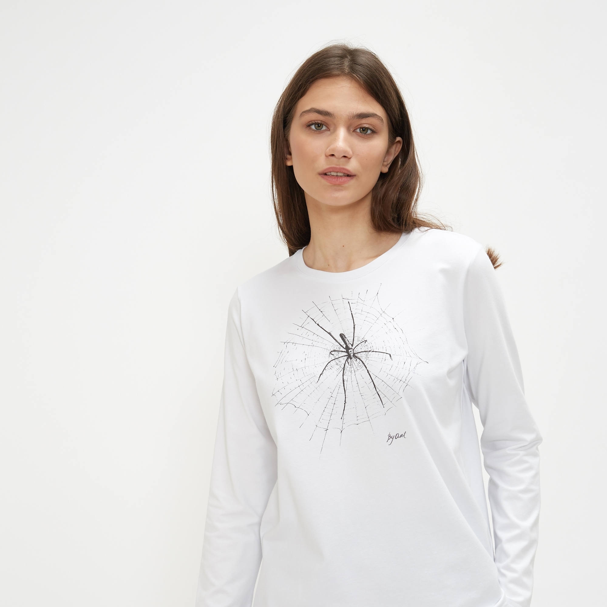 Лонгслив c принтом Паук