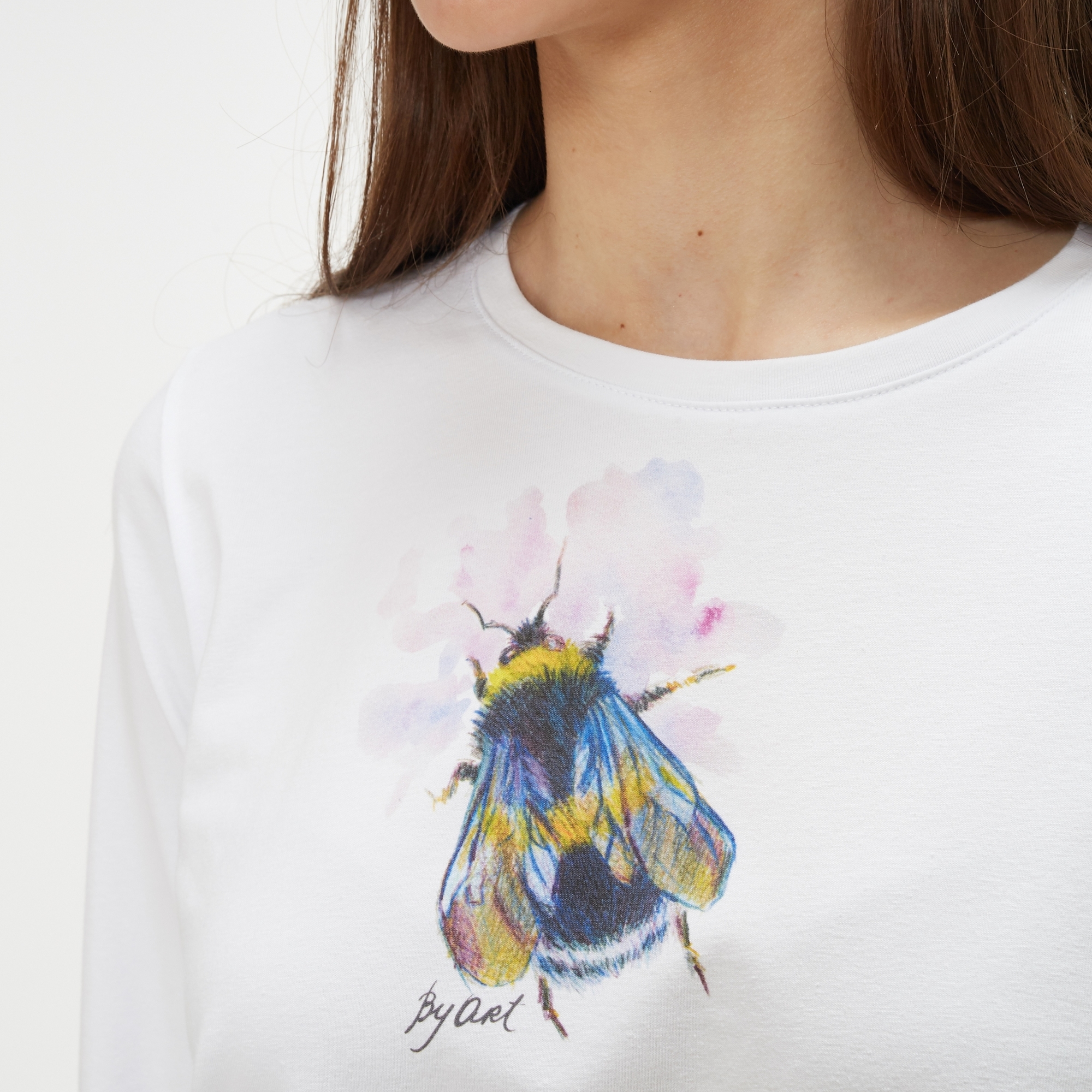 Лонгслив c принтом Шмель