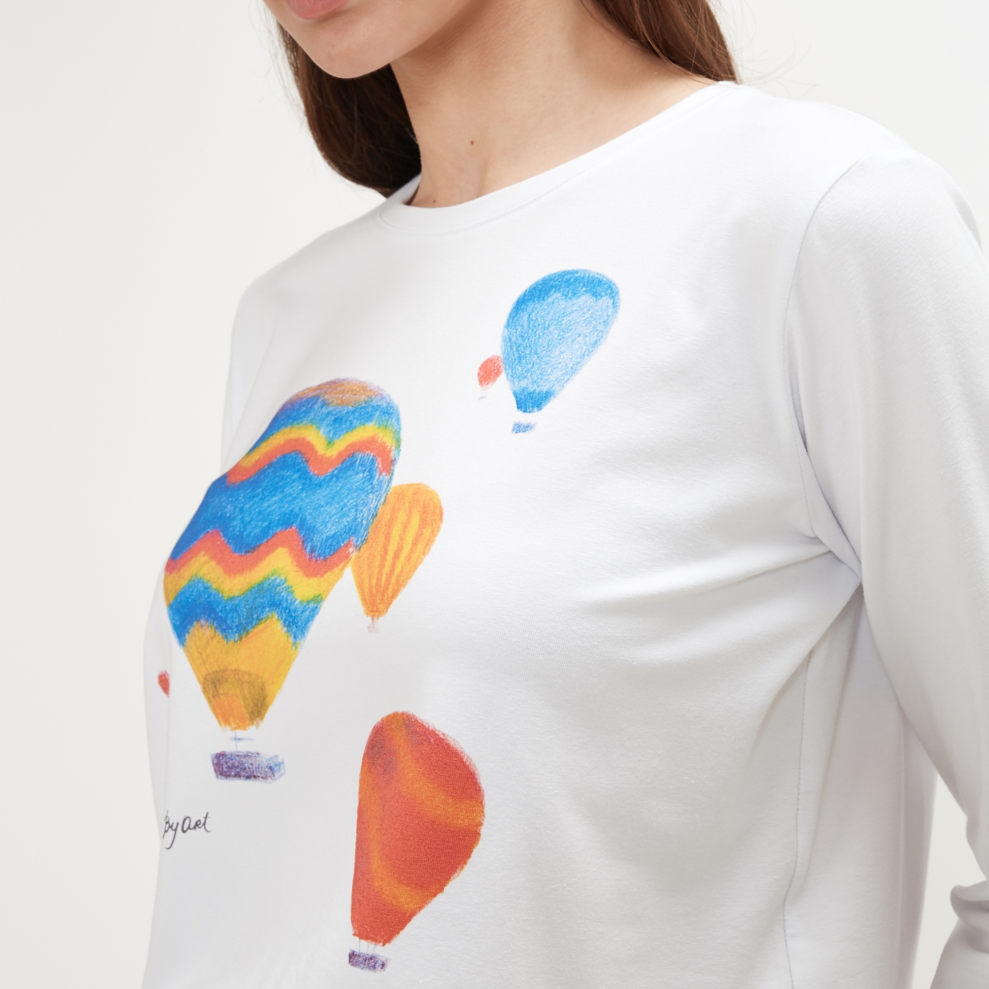 Лонгслив c принтом Воздушные шары