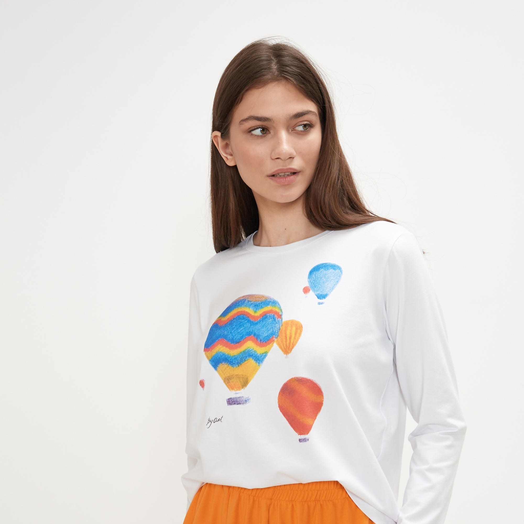 Лонгслив c принтом Воздушные шары