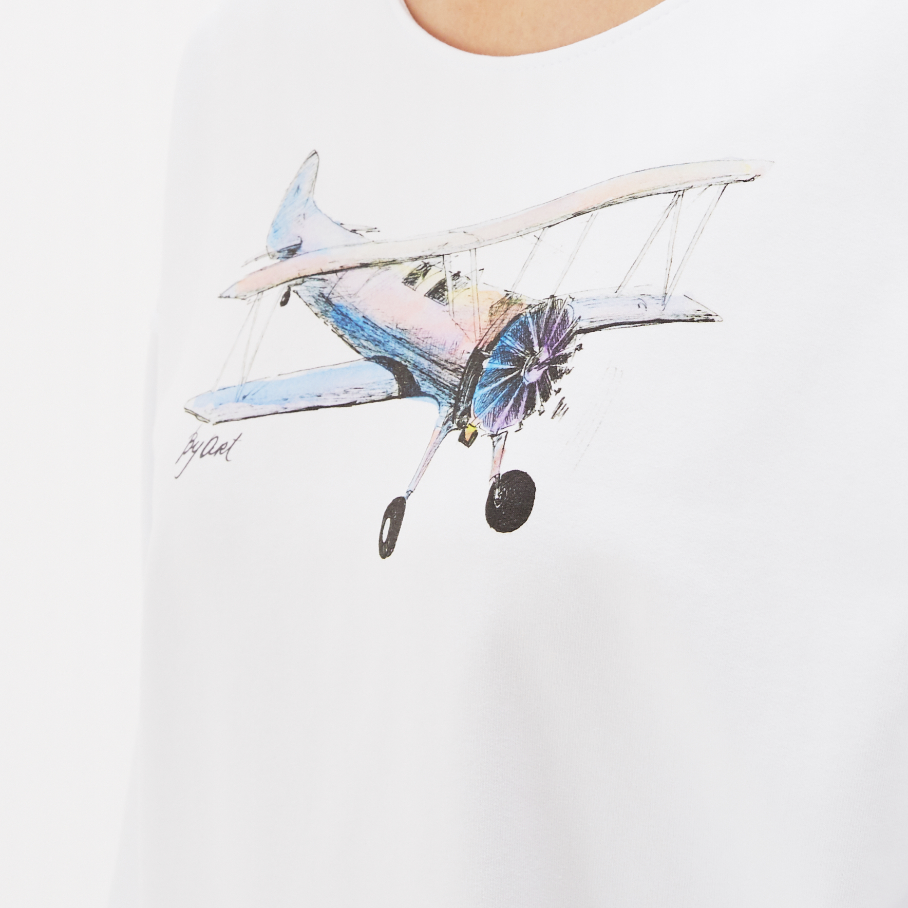 Свитшот с принтом Самолет