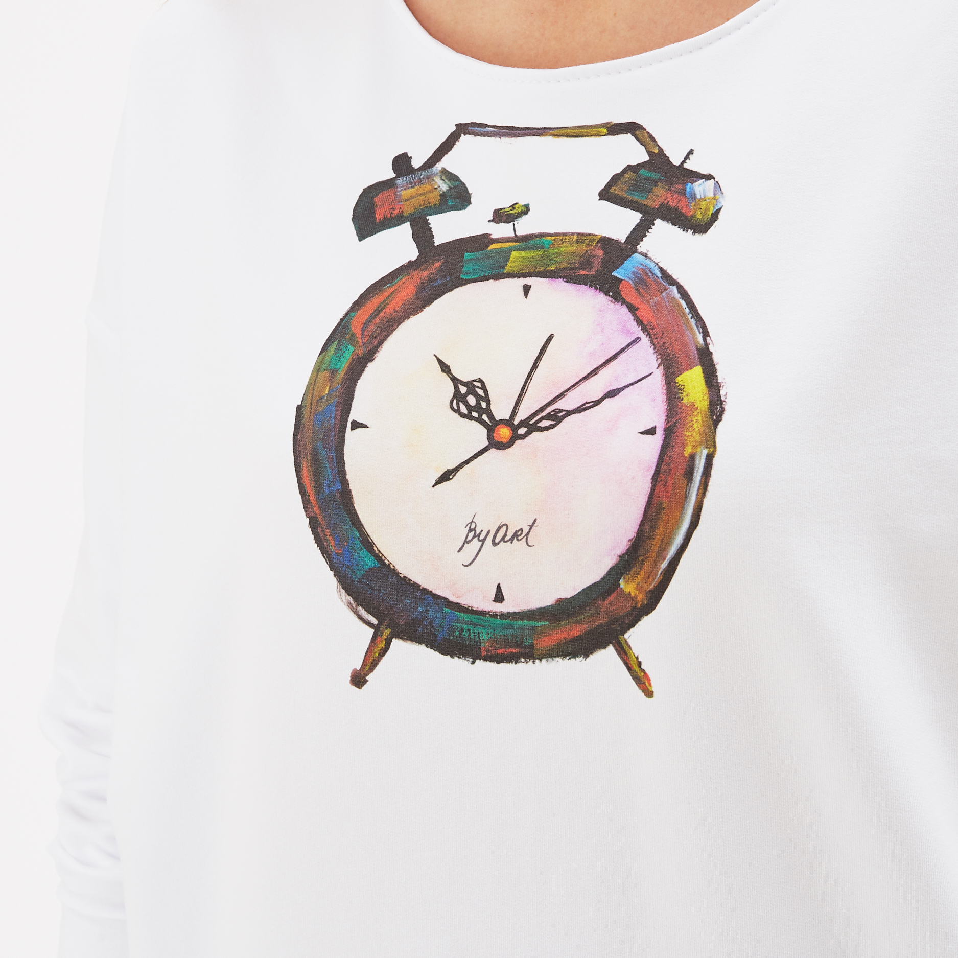 Свитшот с принтом Будильник