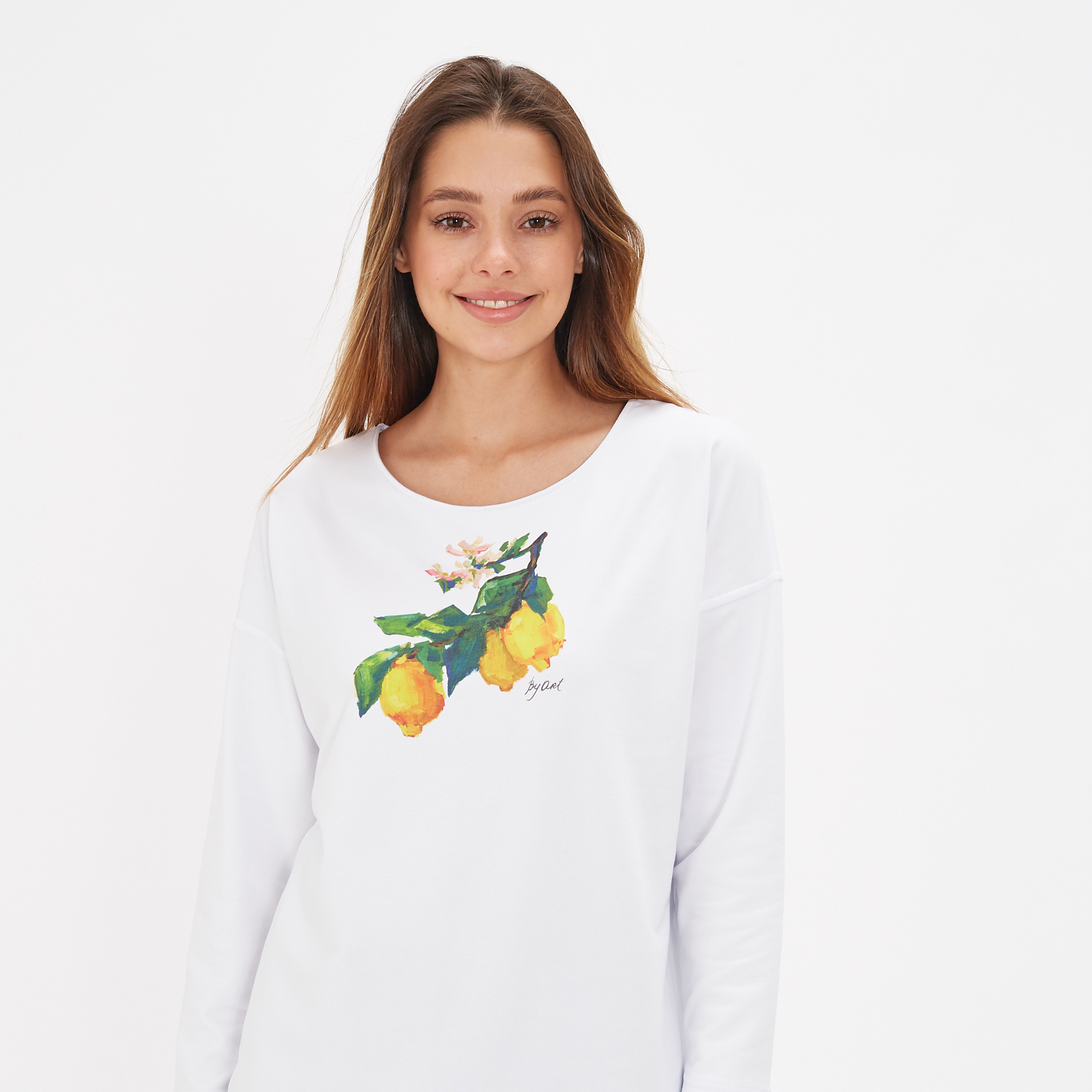 Свитшот с принтом Лимоны