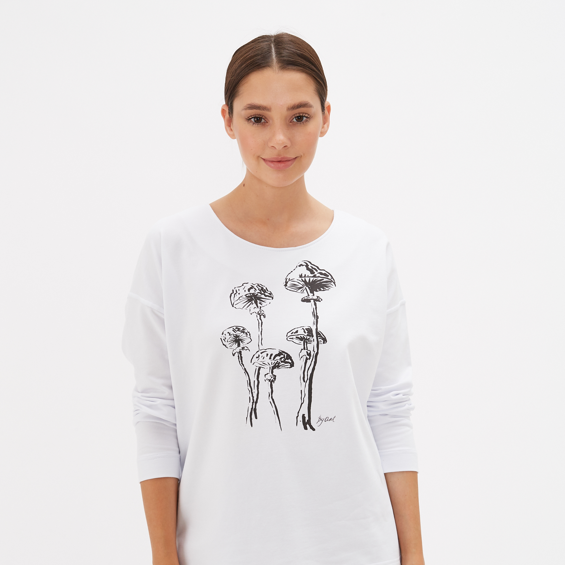 Свитшот с принтом Грибы