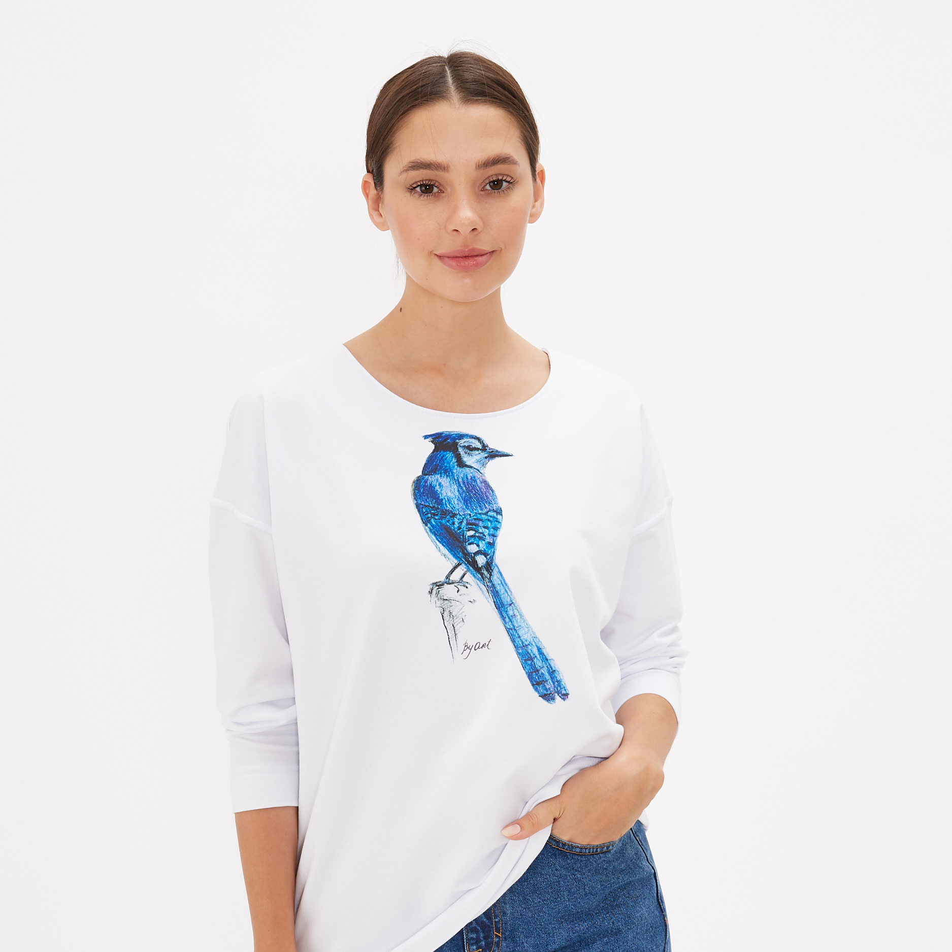 Свитшот с принтом Сойка