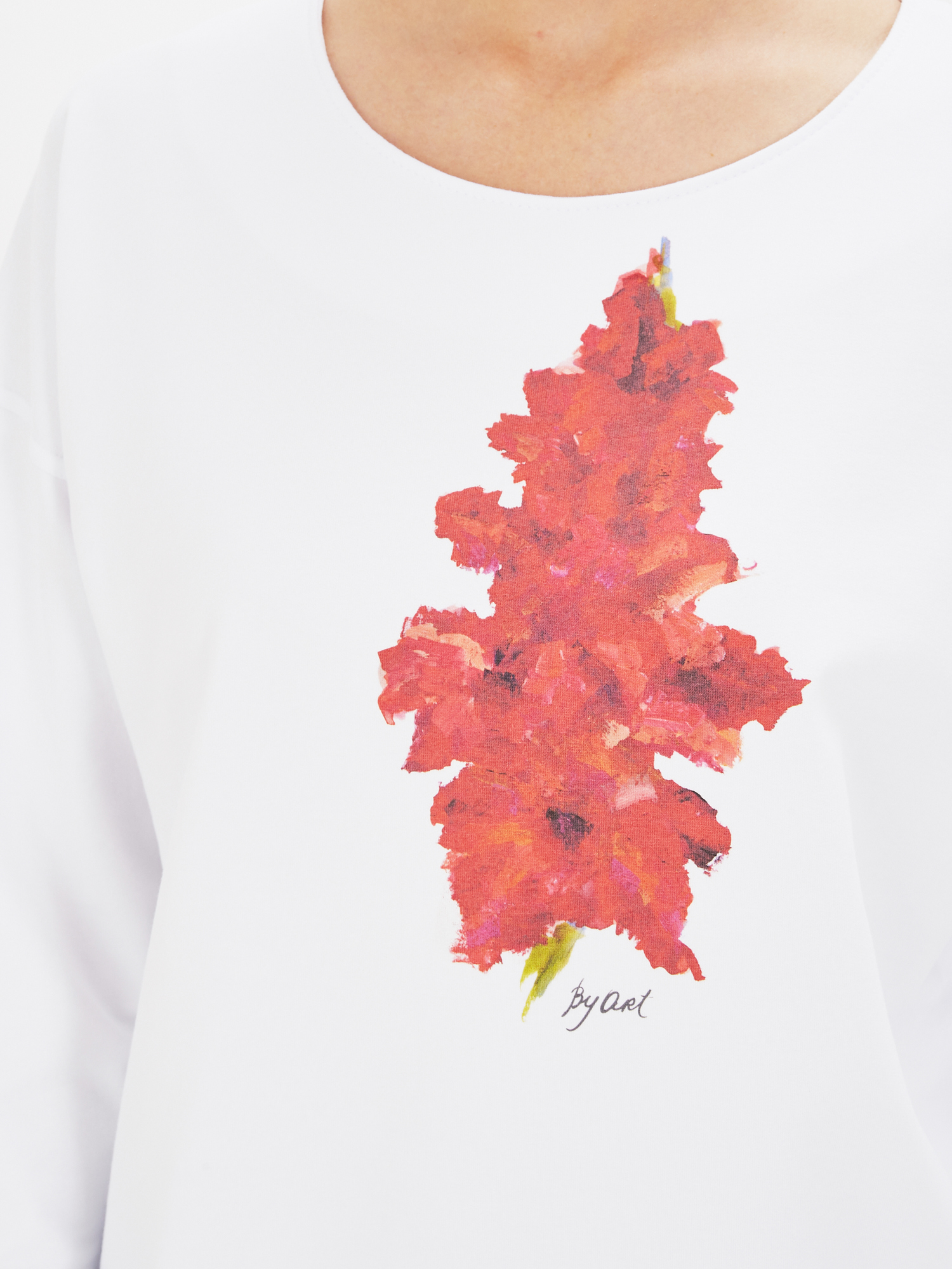 Свитшот с принтом Гладиолус