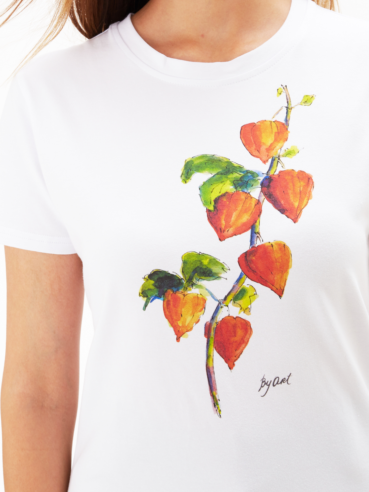 Футболка c принтом Физалис