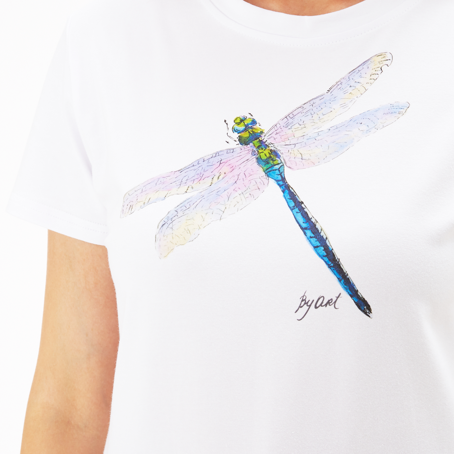 Футболка c принтом Стрекоза