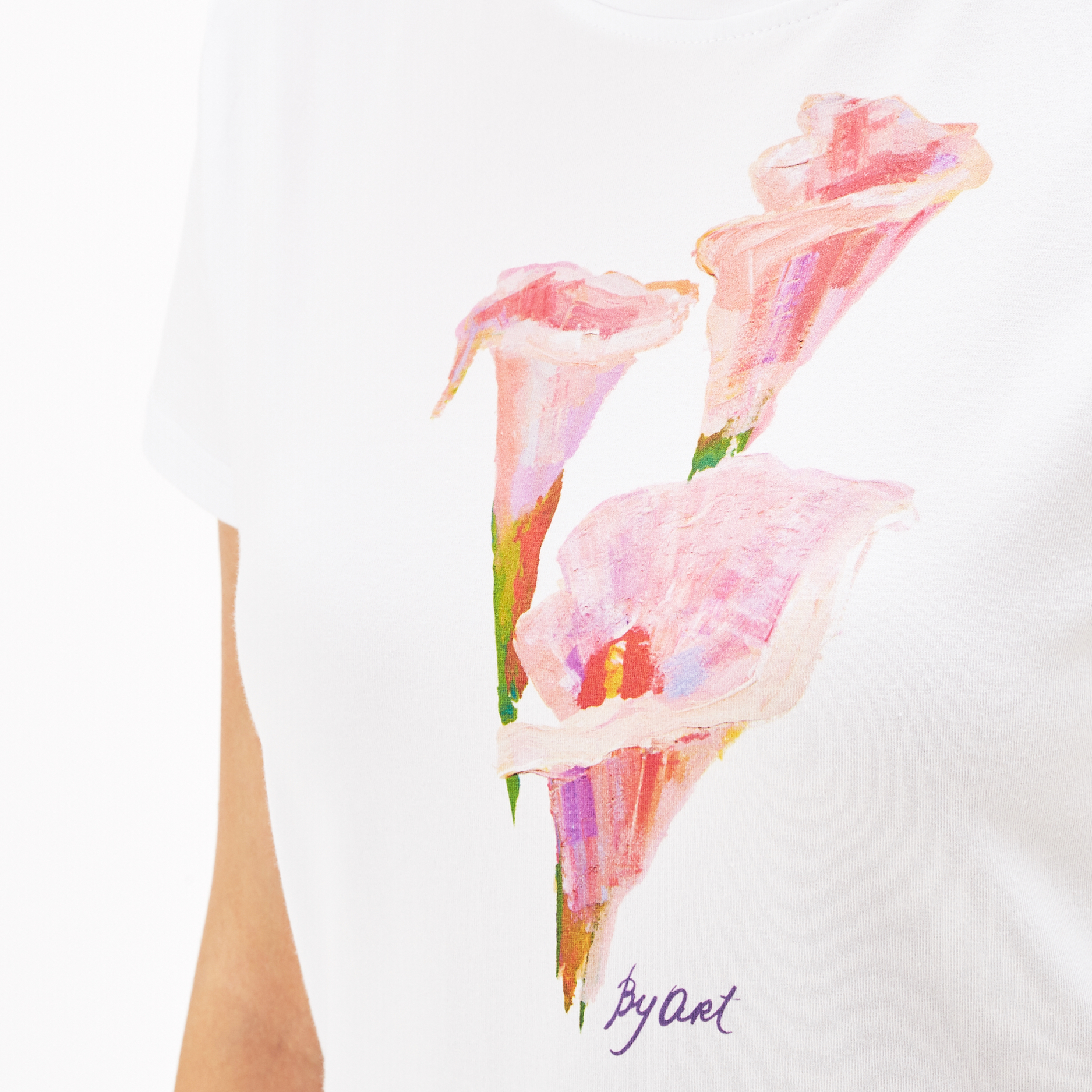 Футболка c принтом Каллы