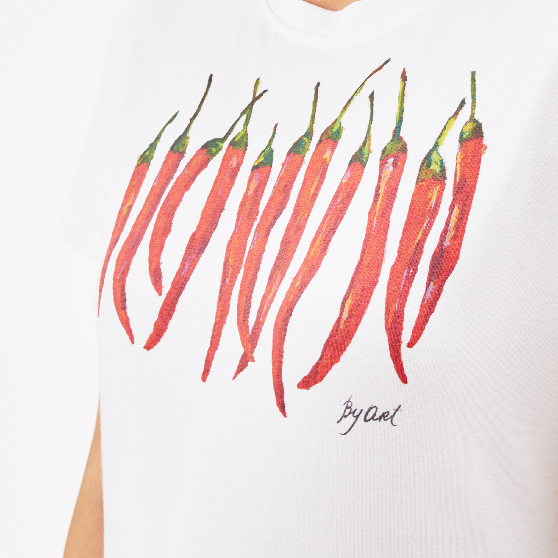 Футболка c принтом Перцы