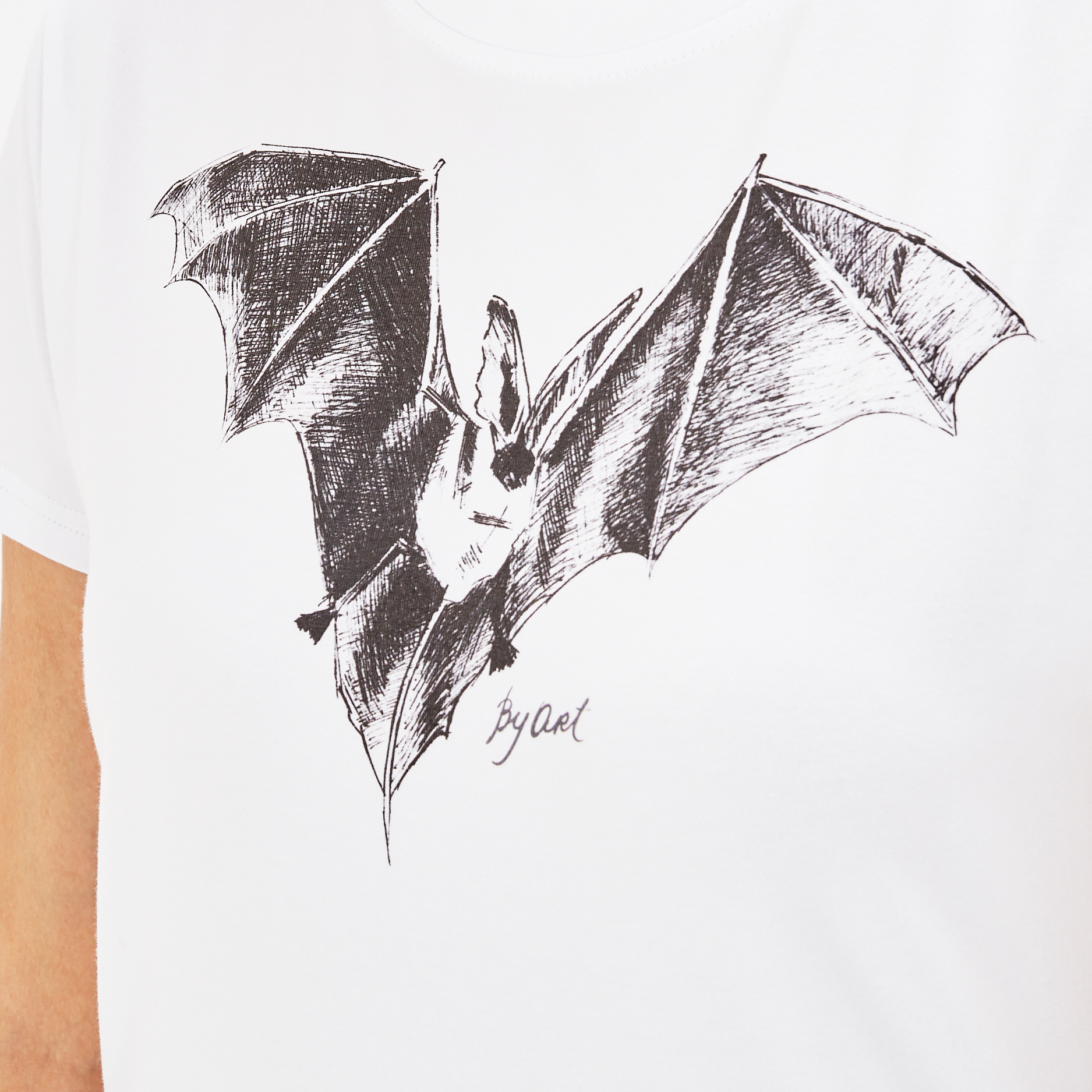 Футболка c принтом Летучая мышь