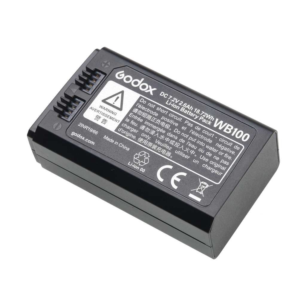 Аккумулятор Godox WB100 для AD100Pro, V1. V860III. V850III