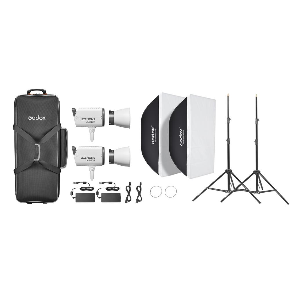 Комплект светодиодного осветителя Godox LITEMONS LA300R K2