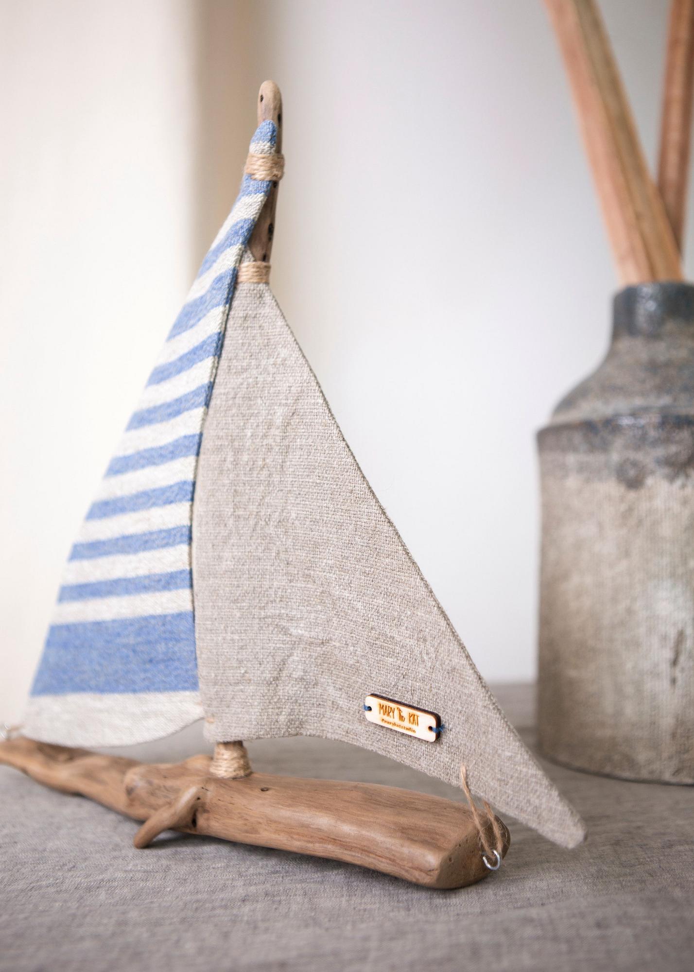 Интерьерный корабль "Матрос" синий