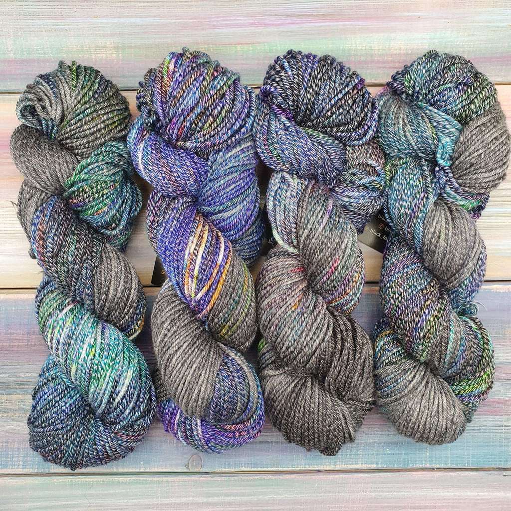 Меринос с хлопком "Бензиновые переливы"