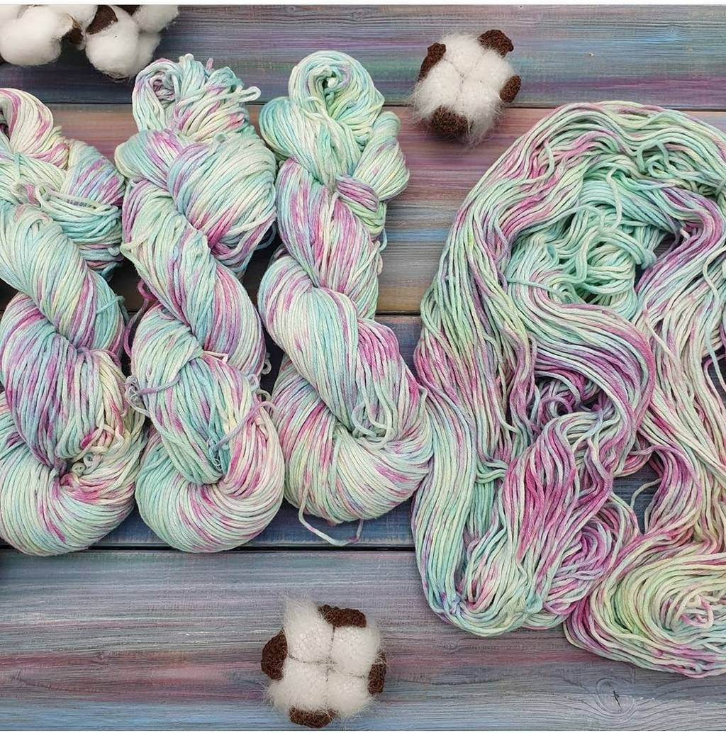 Хлопок малина с фисташкой