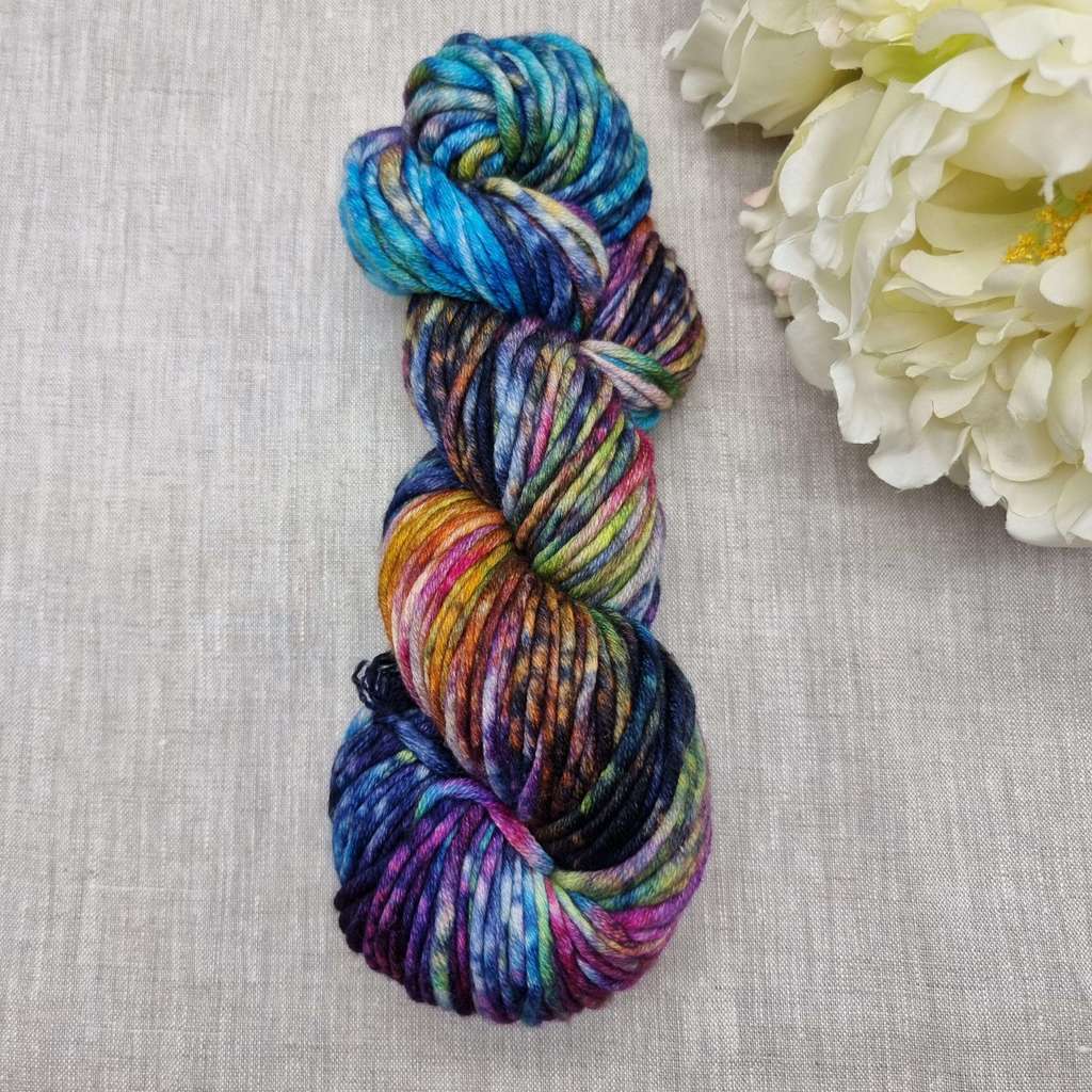 Градиент от чернильного  в цветные переливы №14