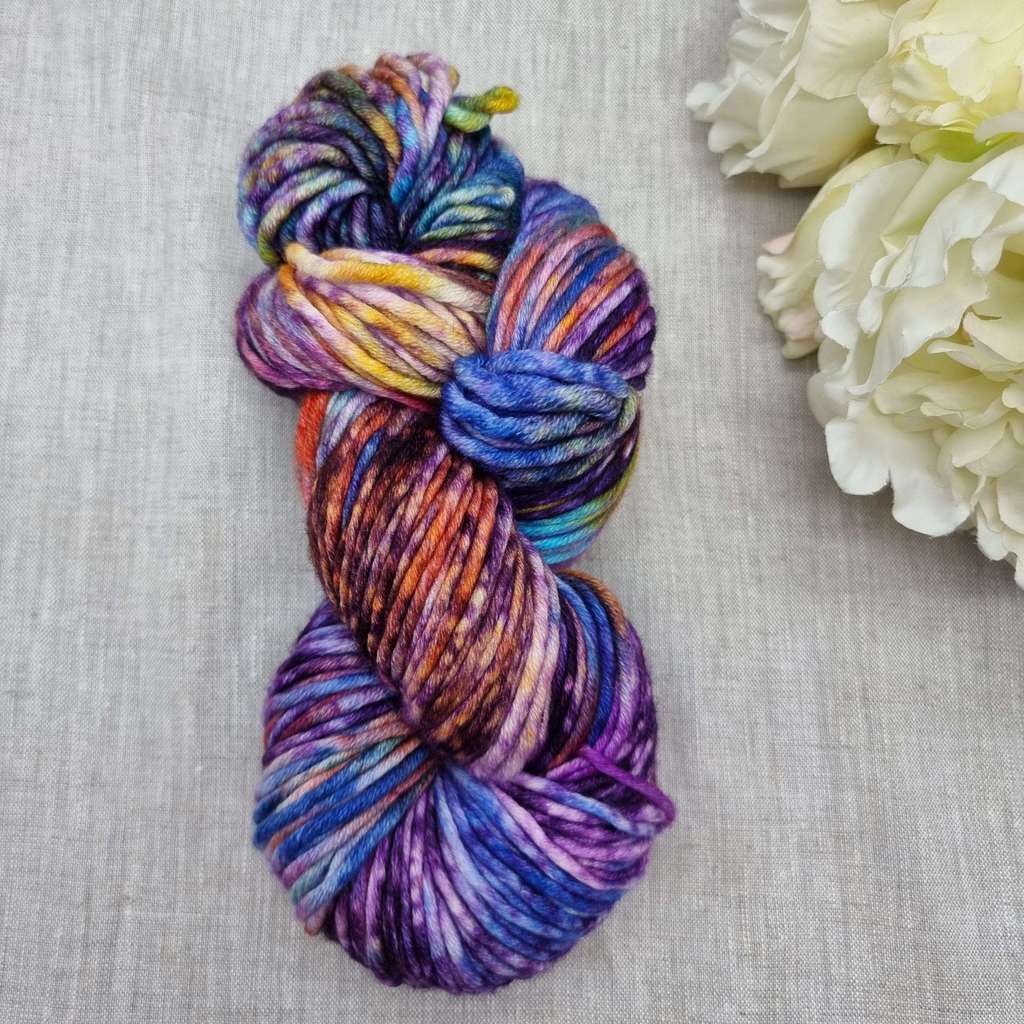 Градиент от сливового  в цветные переливы №28