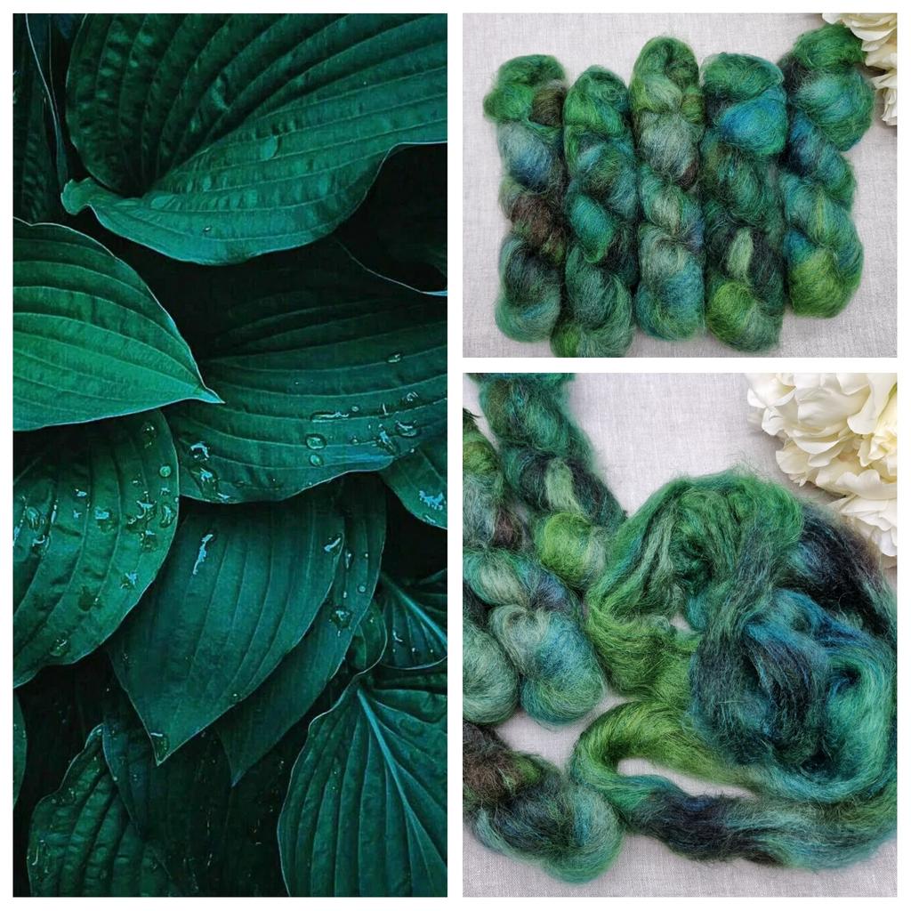 Супер кид мохер на шелке Изумруд