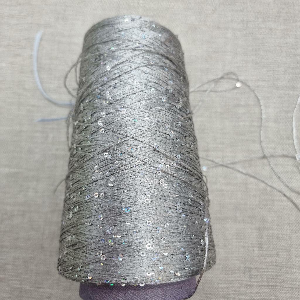 Голографические пайетки мини серебро