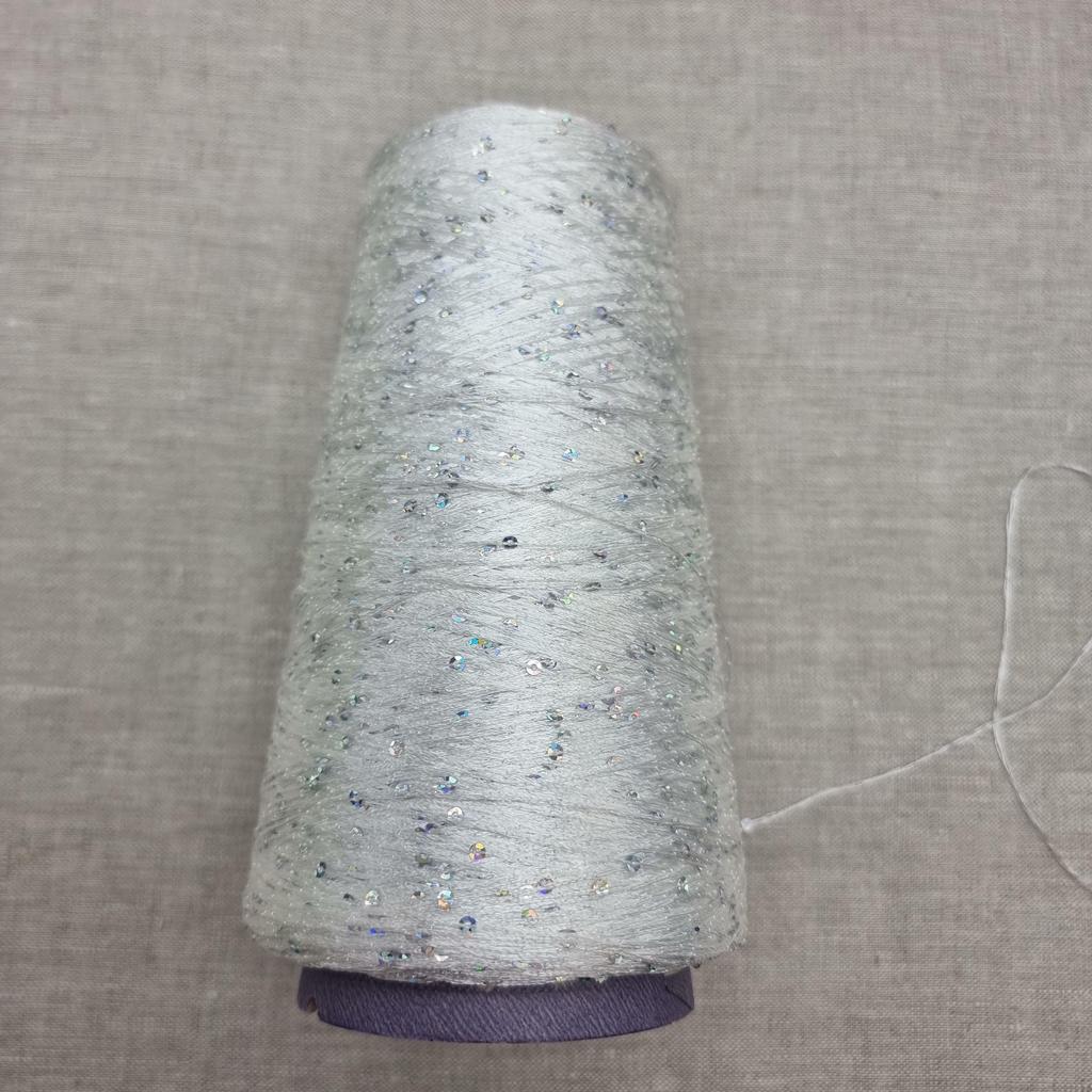 Голографические пайетки мини белые