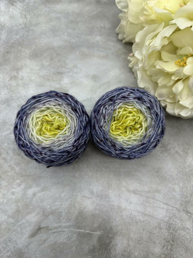 Градиент сине-фиолетовый-желтый