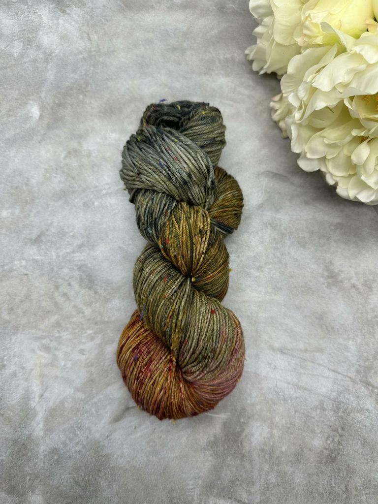 Твид  Лесной с разноцветными крапушками