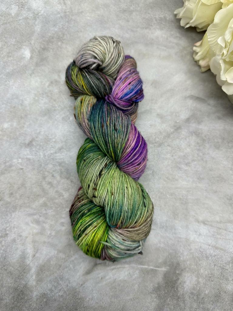 Твид  Разноцвет с черно-рыжими крапушками