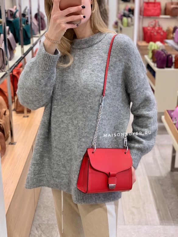 сумка Coccinelle phebe calf мини цвет красный HB0004S