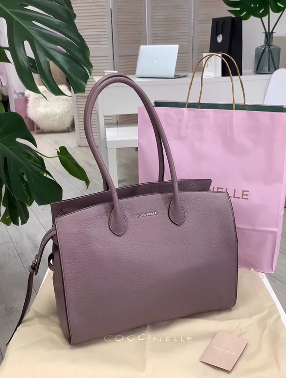 сумка Coccinelle Claralie цвет bean / серо-сиреневый HB0043L