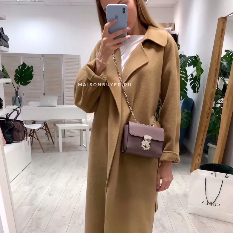 сумка Coccinelle Joie mini цвет bean / серо - сиреневый HB0001S