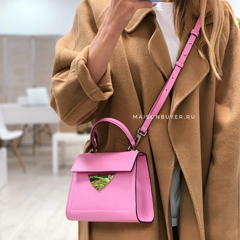 сумка Coccinelle b14 mini calf цвет bubble gum / розовый HBB1409S