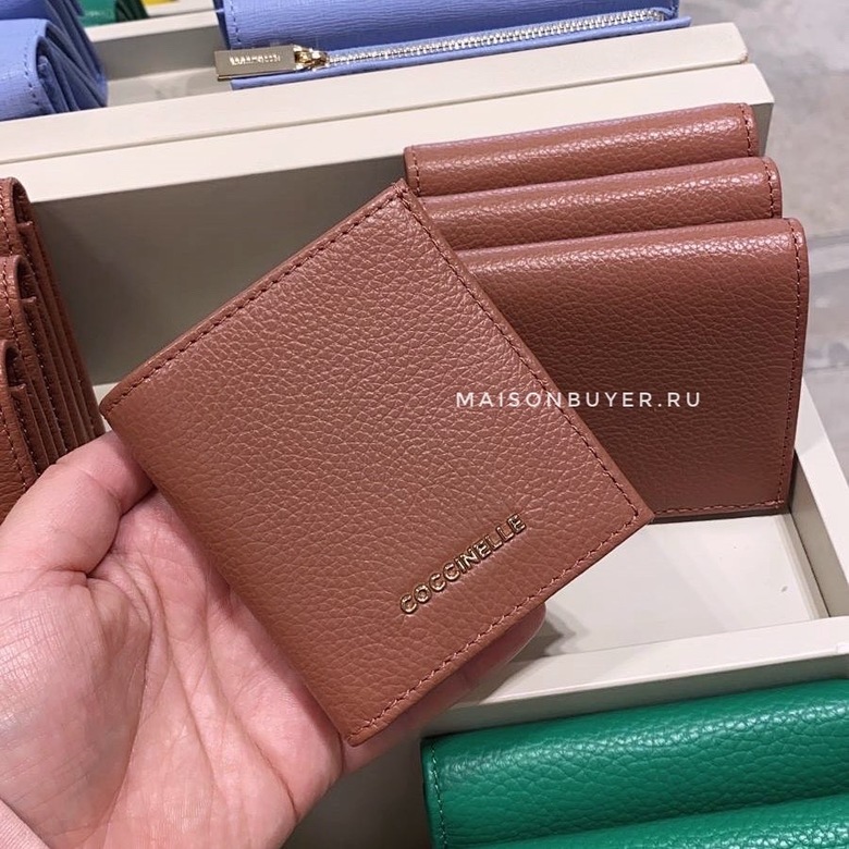 микро кошелек coccinelle micro wallet цвет  mars dust WL0037G