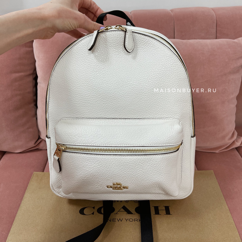 рюкзак Coach Charlie M backpack цвет chalk / молочный BPCharlie04M