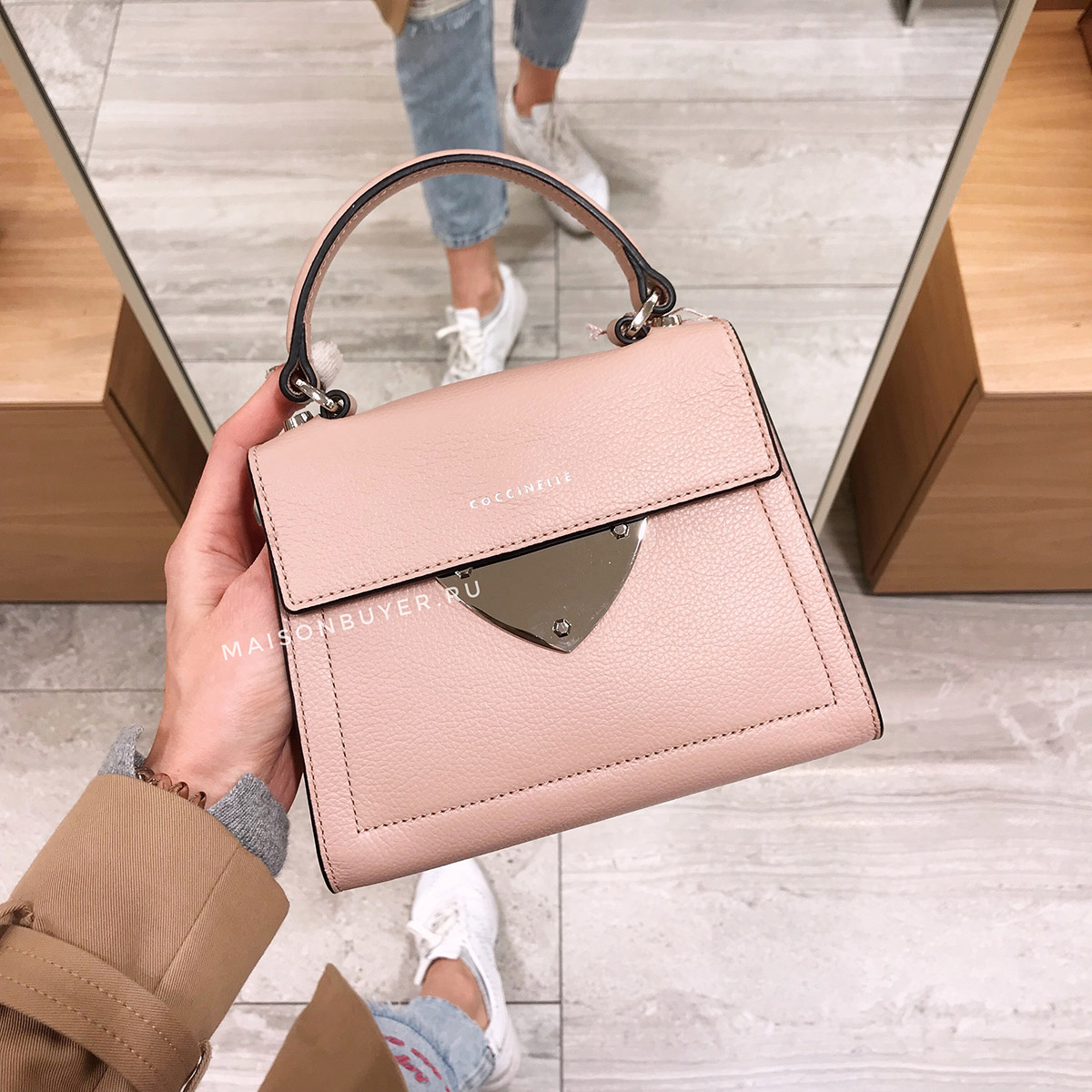 сумка COCCINELLE B14 MINI цвет pivoine / пудра HBB1415S
